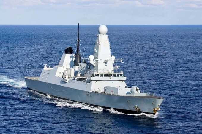 The Royal Navy destroyer HMS Diamond successfully intercepts and neutralizes a missile launched by Houthi forces in Yemen