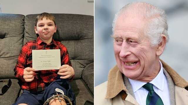 King Charles makes heartwarming gesture to boy, 9, whose legs were amputated after abuse