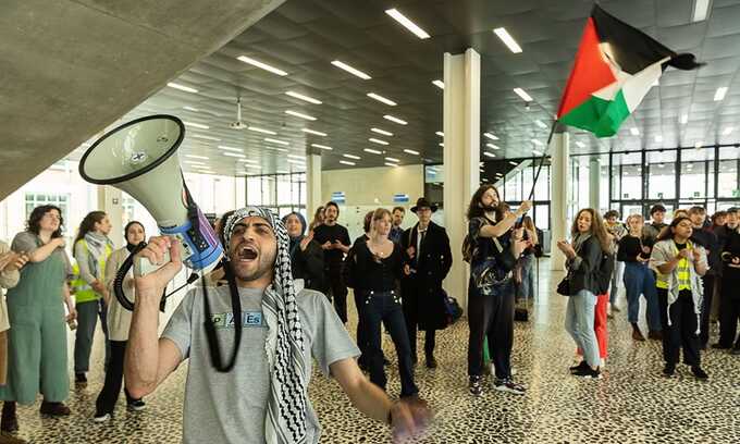 Students across Europe hold Gaza war protests in run-up to UN vote on Palestinian statehood