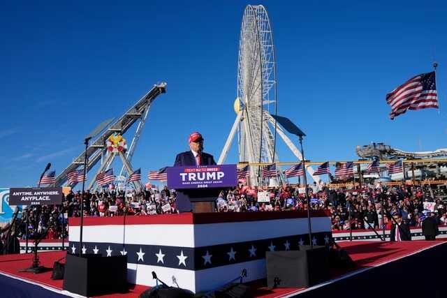 Jersey Shore inundated with ’80,000 MAGA supporters’ as Trump launches attack, labeling Biden a ’total moron’
