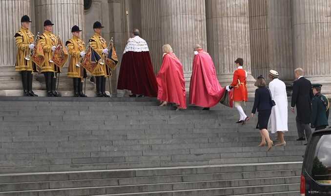 King and Queen attend royal honours service at St Paul’s Cathedral