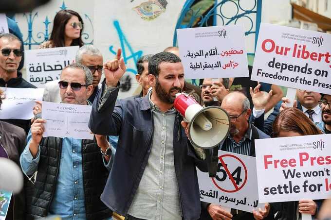 Journalists jailed in Tunisia amid free speech crackdown