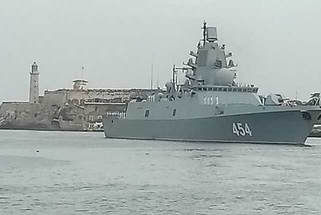 This is Vladimir Putin’s newest frigate, Admiral Gorshkov ( Image: ErnestoDiaz/East2west News)