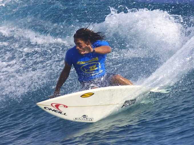 Perry, 49, was a surfing legend and had been on a board since he was 12-years-old (Picture: Getty / Alamy)
