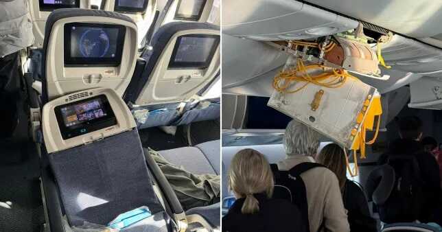 Dozens were injured after severe turbulence damaged the interior of a Boeing jet