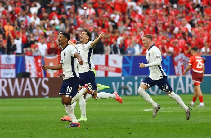 England beats Switzerland in a penalty shootout to reach Euro 2024 semi-finals