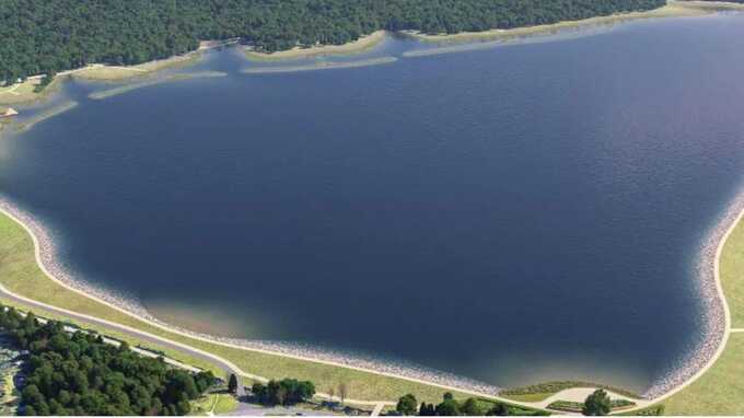 The Havant Thicket Reservoir would sit next to Rowlands Castle and Leigh Park in Havant