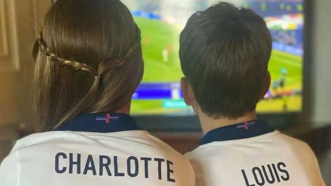 Kate Middleton’s heartfelt message to England team with new photo of Charlotte and Louis