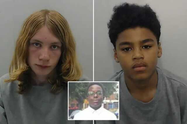 Baby-faced murderers, 13 and 14, jailed for life for stabbing schoolboy over cannabis dispute