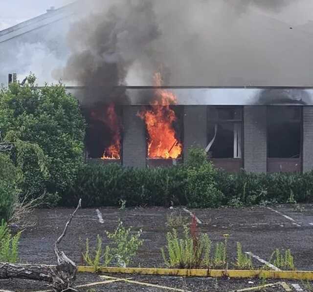 Former Dublin factory designated for asylum seekers is torched