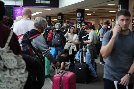 Passengers at Edinburgh Airport (Picture: Andrew Milligan/PA Wire)