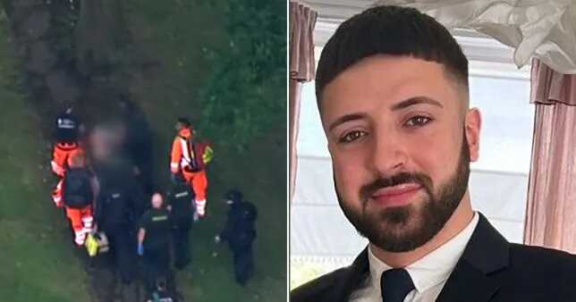 Kyle Clifford, 26, was arrested over the three murders that took place in Bushey, Hertfordshire (Picture: Sky News/Hyde News and Pictures)