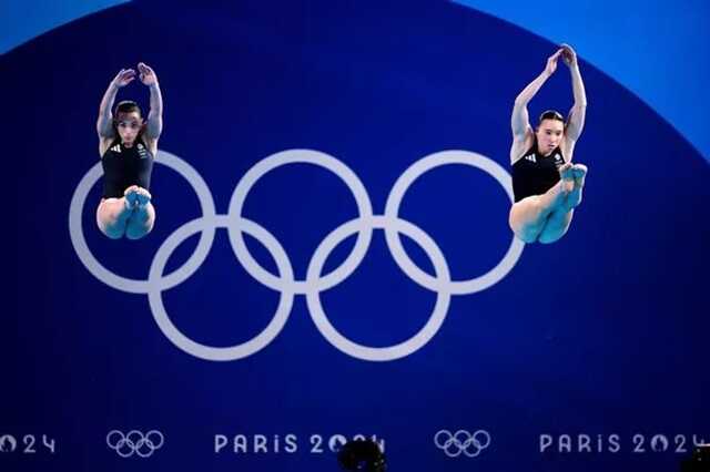 Yasmin Harper and Scarlett Mew Jensen during the Women’s Synchronised 3m Springboard Final ( Image: PA)