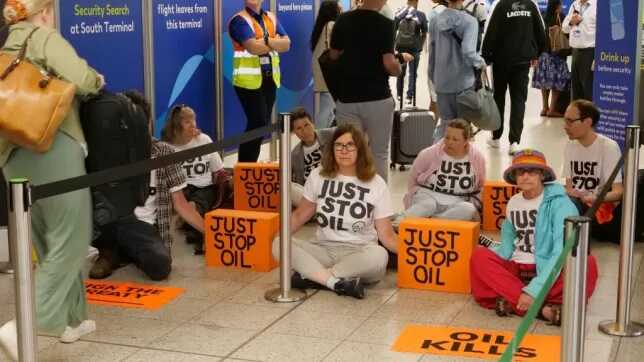 Gatwick Airport in chaos as Just Stop Oil block Southern terminal