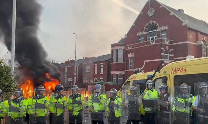 Boy, 11, arrested on suspicion of arson; seven men charged over Hartlepool rioting