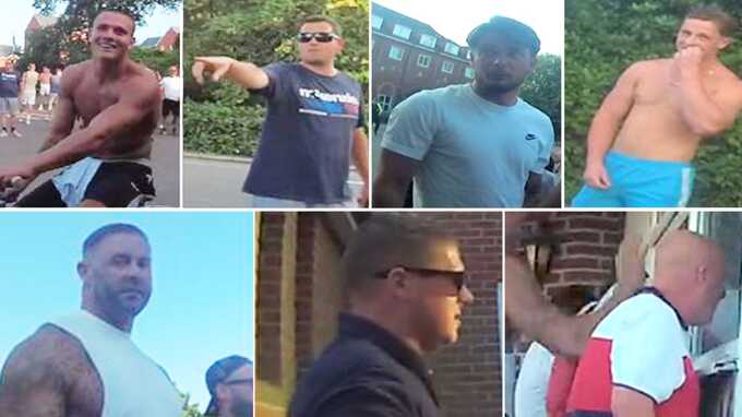 Police release images of seven individuals following Aldershot migrant hotel protest