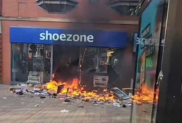 Hull riot escalates with fires set across the city as protesters clash with police