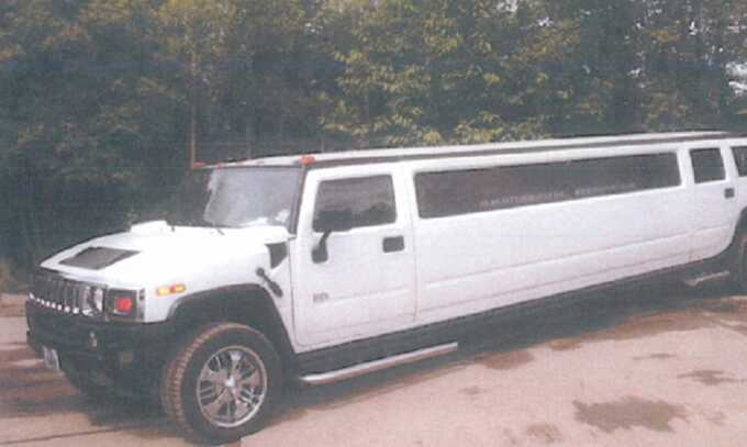 David Saynor’s stretch limousine. He particularly targeted girls who lived in children’s homes. Photograph: NCA/SWNS