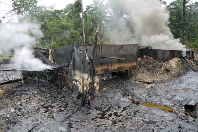 Nigeria dismantles 63 illegal refineries in fight against crude oil theft