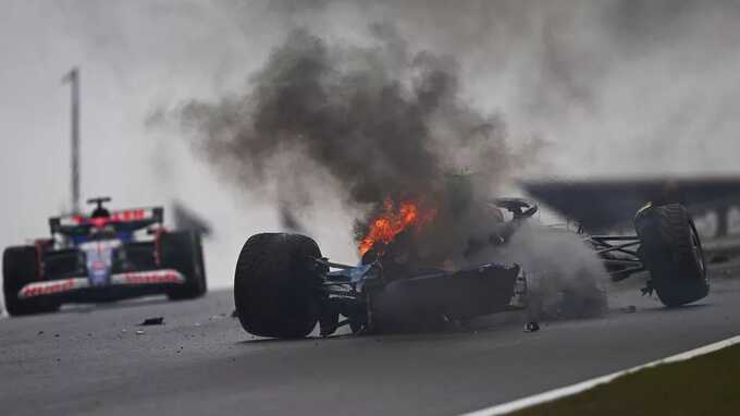 Dutch Grand Prix session halted as Logan Sargeant’s Williams catches fire following a major crash