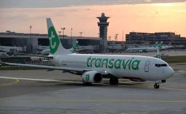 A Transavia plane was grounded at Paris-Orly on Wednesday following a false bomb report ( Image: AFP via Getty Images)