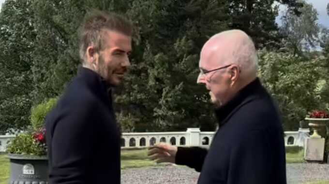 David Beckham shares an emotional video of his final moments with Sven-Goran Eriksson