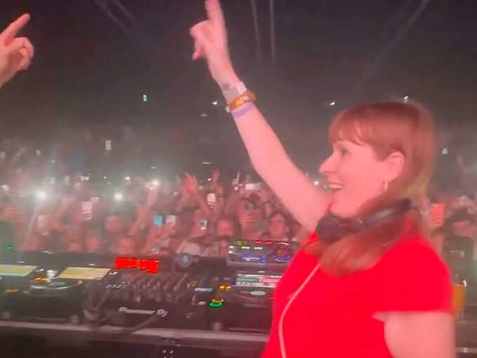 Deputy PM Angela Rayner filmed dancing in DJ booth at Ibiza nightclub