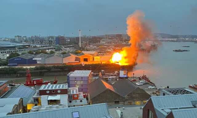 Huge explosion near O2 Arena ‘staged by child abuser for naked film shoot’