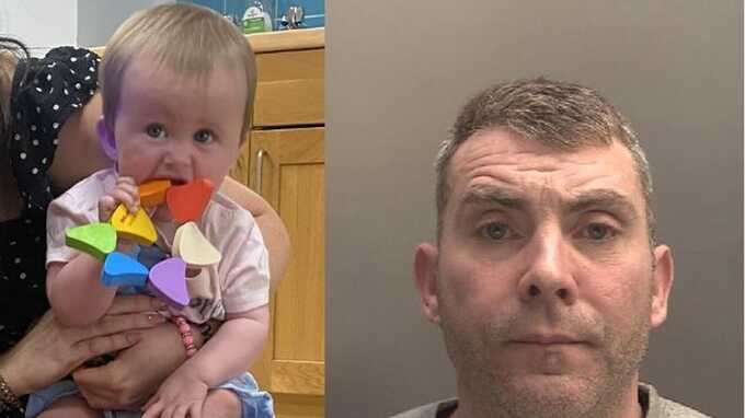 10-month-old Layla Rose Wheeler and her father Clifford Wheeler. Pic: Merseyside Police