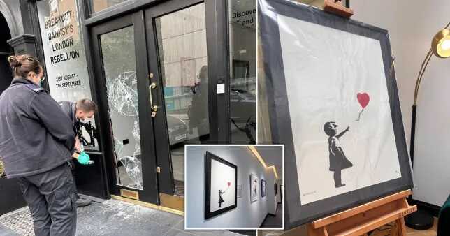 Banksy’s iconic artwork Girl with Balloon stolen from art gallery