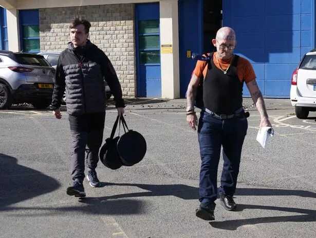 Hoganson (r) has been jailed again less than 48 hours after being freed ( Image: PA)