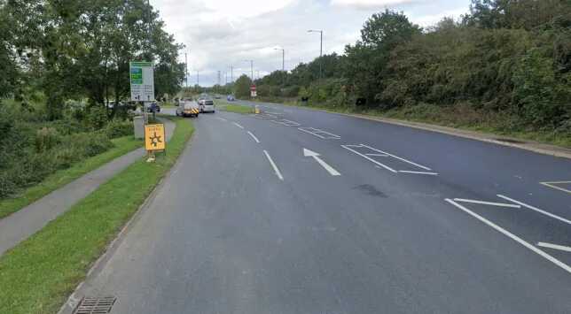 A pedestrian was killed by a police car responding to an emergency incident