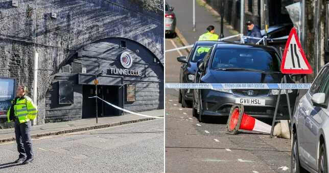 Car has deliberately mowed down a group of people outside a nightclub