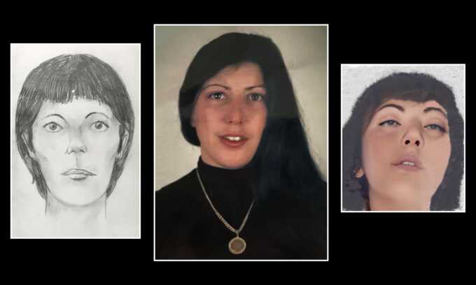 Rita Roberts, centre, whose body was identified last November, and two of the women yet to be identified, referred to by Interpol as (left) ‘the girl with the 10-pence coin’ and (right) ‘the woman who wasn’t alone’. Photograph: Interpol