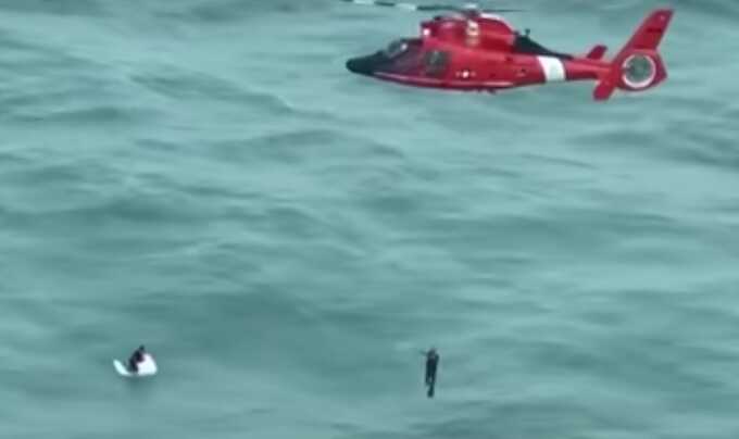 Man rescued 48km off Florida coast clinging to an ice box after Hurricane Milton