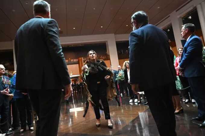 Senator Lidia Thorpe heckled Charles and Camila during a visit to the Australian parliament (   Image:  Getty Images)