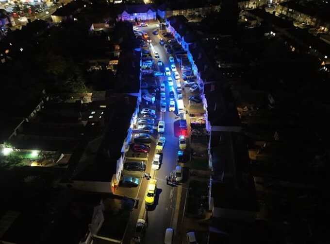 The incident sparked a huge emergency response ( Image: Yedis Drone Shots)