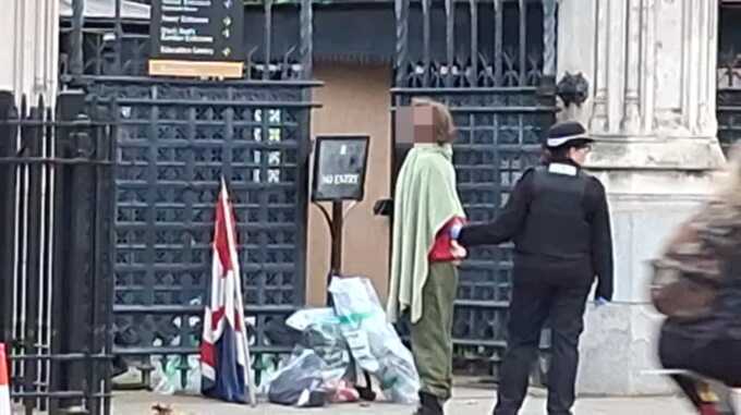 Man carrying knives arrested following incident outside Houses of Parliament