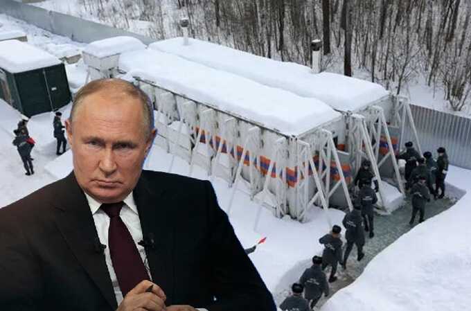 Putin reappears in Moscow as Russia starts constructing £300,000 nuclear bunkers