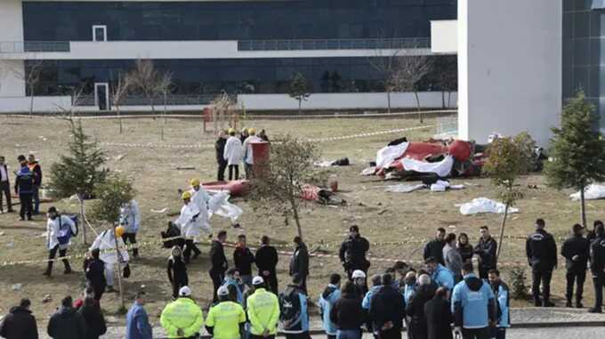 Four killed as helicopter ambulance crashes on take-off in Turkey