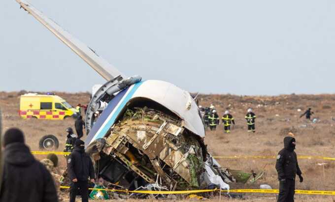 Azerbaijan Airlines plane ‘shot down by Russian air defense,’ shocking footage reveals