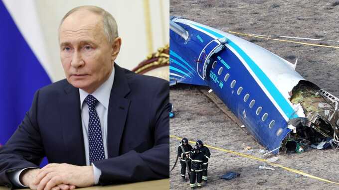 Putin apologises for Azerbaijan Airlines plane ‘shot down by Russian missile’