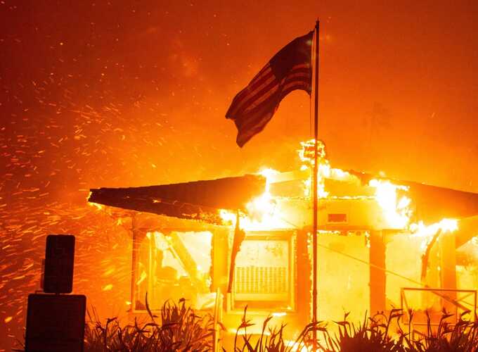 Why the California wildfires spread rapidly despite non-traditional season