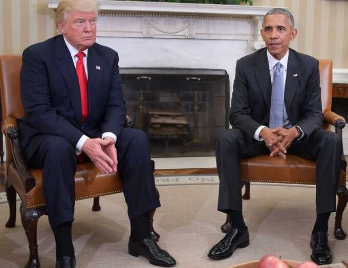 Body language expert reveals the true nature of Trump and Obama’s relationship