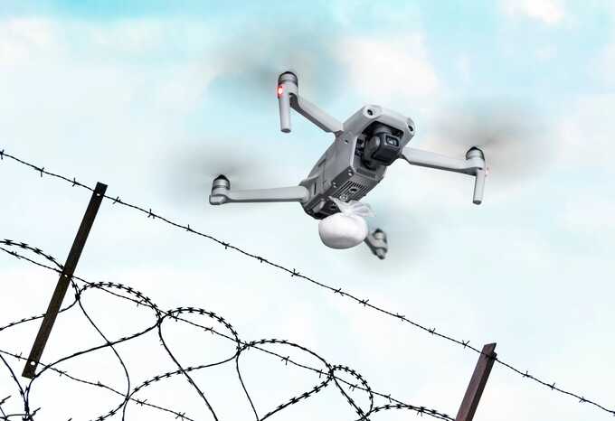 Drones transporting drugs to prison cells pose a national security threat