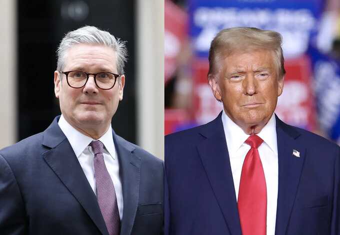 Donald Trump commends his ’very good relationship’ with Keir Starmer