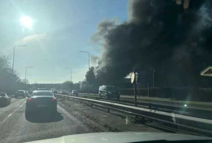 Major fire engulfs Maghull Town Hall, with smoke visible for miles