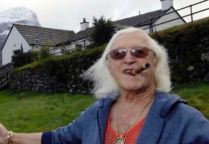 Jimmy Savile’s decaying Scottish Highlands lair consumed by fire