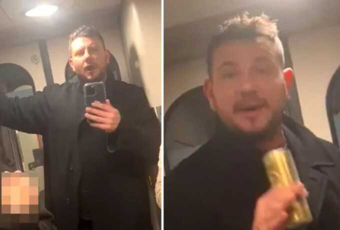 Man launches racist tirade against passengers, then ’jokes’ about hitting his partner