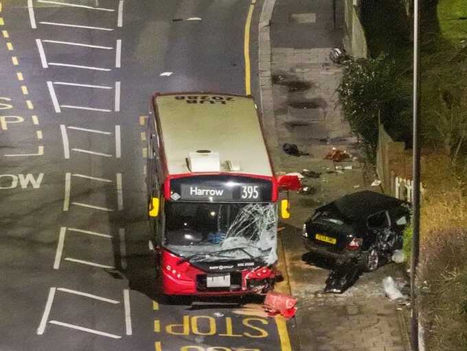 Harrow crash: One person dead and child, 9, seriously injured in bus collision